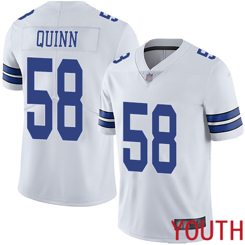 Youth Dallas Cowboys Limited White Robert Quinn Road 58 Vapor Untouchable NFL Jersey